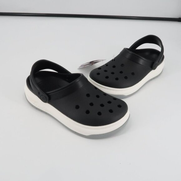 CROCS Other - Crocs Black White Crocband Full Force Clog Size Men's 6 NWT